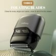 Electric Foil Shaver for Men, Compact Waterproof Rechargeable Razor with 3 Floating Blades, IPX7 Wet/Dry Use
