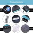 Mo Cuishle Shiatsu Back Shoulder and Neck Massager with Heat, Electric Deep Tissue 4D Kneading Massage