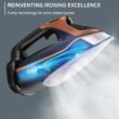 Rowenta Iron Steam Force Pro Steam Iron for Clothes 1850 watts, 5 presets Smart Screen, Stainless Steel Soleplate, Black Copper Rowenta Iron Steam Force Pro Steam Iron for Clothes 1850 watts, 5 presets Smart Screen, Stainless Steel Soleplate, Black Copper