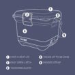 Coleman Pro 25-Quart Hard Cooler, Neptune