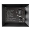 Mainstays Modern Steel Fire Pit Table with Tank Hideaway and Cover, Matte Black