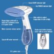 Conair Handheld Garment Steamer for Clothes, ExtremeSteam 1200W, Portable Handheld Design, White/Blue