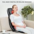 Snailax shiatsu Neck & Back Massager with Heat, Full Back Kneading Shiatsu or Rolling Massage