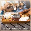 Nostalgia Tabletop Indoor Electric S'mores Maker - Smores Kit With Marshmallow Roasting Sticks and 4 Trays - Brown