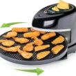 Presto 03434 Pizzaz Plus Rotating Oven - 12-Inch, Countertop Pizza Oven, Nonstick Tray, Easy to Clean, Green/Gold