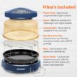Nuwave Pro Plus 2 Infra-Red Oven, Countertop, Convection, Cook Fresh or Frozen, Tough Power Dome, Deep Blue