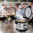 CUCKOO CR-3032 30-Cup (Uncooked), 60-Cup (Cooked) Large Capacity Commercial Rice Cooker & Warmer (Silver/Black)