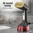 CHI Handheld Garment Steamer for Clothes, 2 Continuous Steam Modes, Full-Size 300 ml Capacity Water Tank, 1600 Watts, Red (11590)