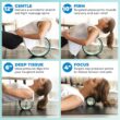 Chirp Wheel Foam Roller - Targeted Back Foam Roller for Neck & Back Pain Relief, Deep Tissue Muscle Massage