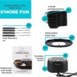 Kusini Smores Maker Tabletop Indoor - Flameless Electric Marshmallow Roaster – 4 Detachable Trays & 4 Roasting Forks