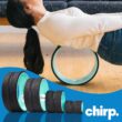 Chirp Wheel Foam Roller - Targeted Back Foam Roller for Neck & Back Pain Relief, Deep Tissue Muscle Massage