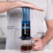 AeroPress Clear Blue Coffee Press – 3 In 1 Brew Method Combines French Press, Pourover, Espresso, Blue