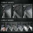 Veken 11.8 Inch High Pressure Rain Shower Head -Shower Heads with 5 Modes Handheld Spray Combo - Chrome