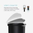 simplehuman 50 Liter, 13 Gallon Semi-Round Kitchen Step Trash Can with Secure Slide Lock, Mocha Plastic