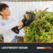 WORX Nitro 20V 22" Hedge Trimmer Cordless, Lightweight Cordless Hedge Trimmer with Dual-Action Blades 3400 SPM