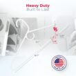Neaties Heavy Duty Plastic Clothes Hangers Bulk, Jacket Coat Hangers, Thick Plastic Hanger for Closet and Clothing Hangars (36pk White) Neaties Heavy Duty Plastic Clothes Hangers Bulk, Jacket Coat Hangers, Thick Plastic Hanger for Closet and Clothing Hangars (36pk White)