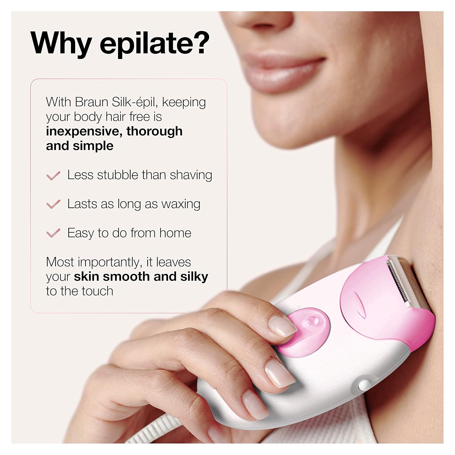 Braun Epilator Silk-epil 3 3-270, Hair Removal Device, Epilator for Women, Shaver & Trimmer, Hair Removal Braun Epilator Silk-epil 3 3-270, Hair Removal Device, Epilator for Women, Shaver & Trimmer, Hair Removal - Image 4