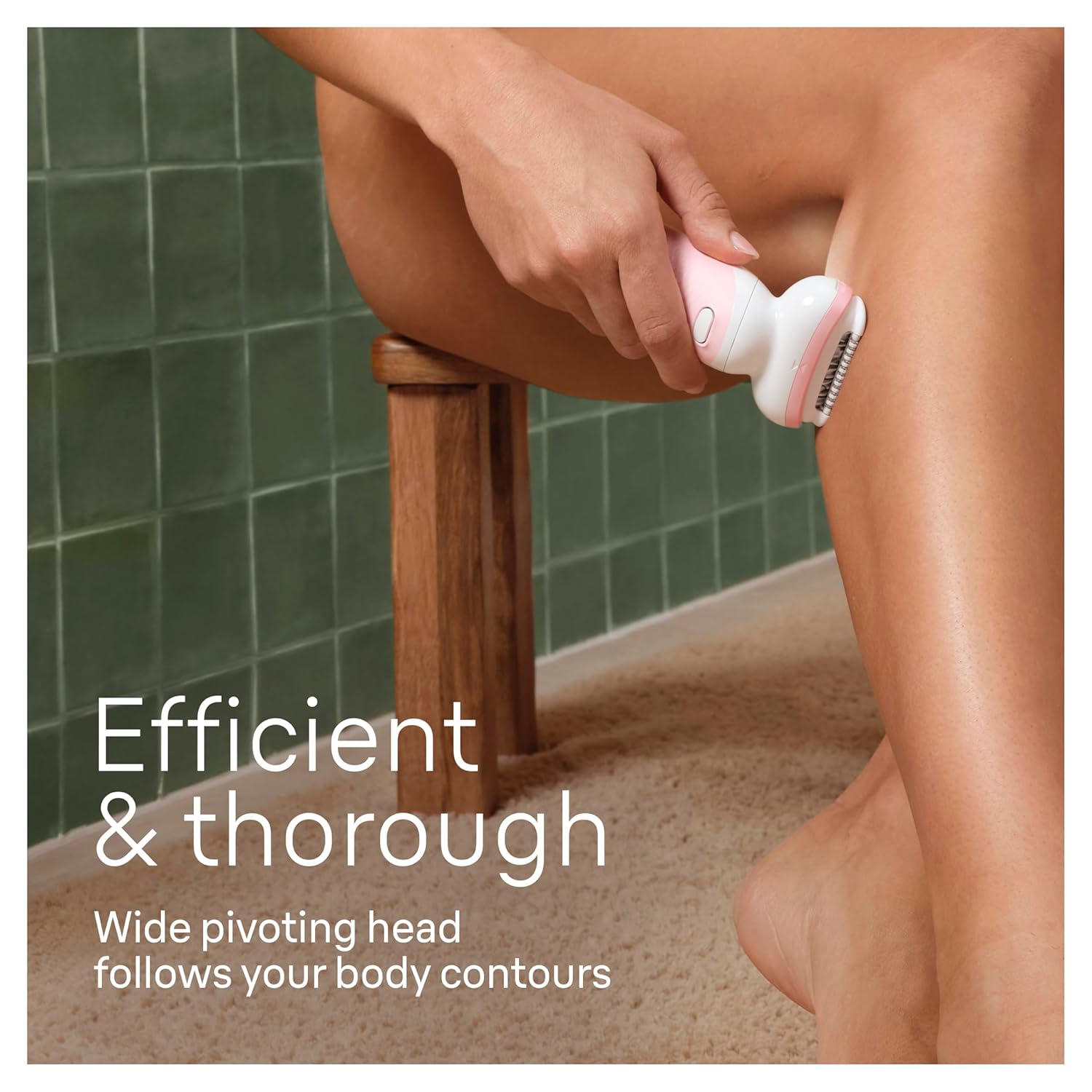 Braun Epilator Silk-épil 9, Hair Removal Device, Women Shaver & Trimmer, Pivoting Head, Wet and Dry Epilator, SES9-030 Braun Epilator Silk-épil 9, Hair Removal Device, Women Shaver & Trimmer, Pivoting Head, Wet and Dry Epilator, SES9-030 - Image 4
