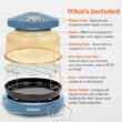 Nuwave Pro Plus 2 Infra-Red Oven, Countertop, Convection, Cook Fresh or Frozen, Tough Power Dome, Cozy Blue