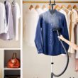 SALAV GS18-DJ Standing Garment Steamer with Roll Wheels for Easy Movement, 1500 watts