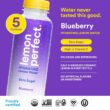 Lemon Perfect Blueberry, Hydrating Flavored Lemon Water, Zero Sugar, Delicious and Refreshing, Organic, 15.2 fl oz Bottles (12-Pack)