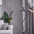 SALAV GS18-DJ Standing Garment Steamer with Roll Wheels for Easy Movement, 1500 watts, White