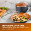 Gotham Steel Pro 13 Pc set Ceramic Pots and Pans Set Non Stick Cookware Sets Pot and Pan Set, Kitchen Cookware Sets, Copper