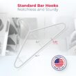 Neaties Strong Plastic Clothes Hangers Bulk, 20 30 50 100 Pack Available, Laundry Clothes Hanger (60pk White)