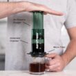 AeroPress Clear Green Coffee Press – 3 In 1 Brew Method Combines French Press, Espresso-style