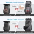Snailax shiatsu Neck & Back Massager with Heat, Full Back Kneading Shiatsu or Rolling Massage