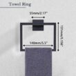 PAHSFS 5-Pieces Matte Black Bathroom Hardware Accessories Set, Towel Racks for Bathroom Wall Mounted.