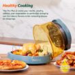 Nuwave Pro Plus 2 Infra-Red Oven, Countertop, Convection, Cook Fresh or Frozen, Tough Power Dome, Cozy Blue