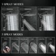 Veken High Pressure Rain Shower Head Combo with Extension Arm- Wide Showerhead with 6 Handheld Water Spray - Matte Black