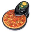 Presto 03434 Pizzaz Plus Rotating Oven - 12-Inch, Countertop Pizza Oven, Nonstick Tray, Easy to Clean, Green/Gold