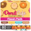 Donut Café - Gourmet Coffee Medium Roast Flavored Variety Pack – 80 Count