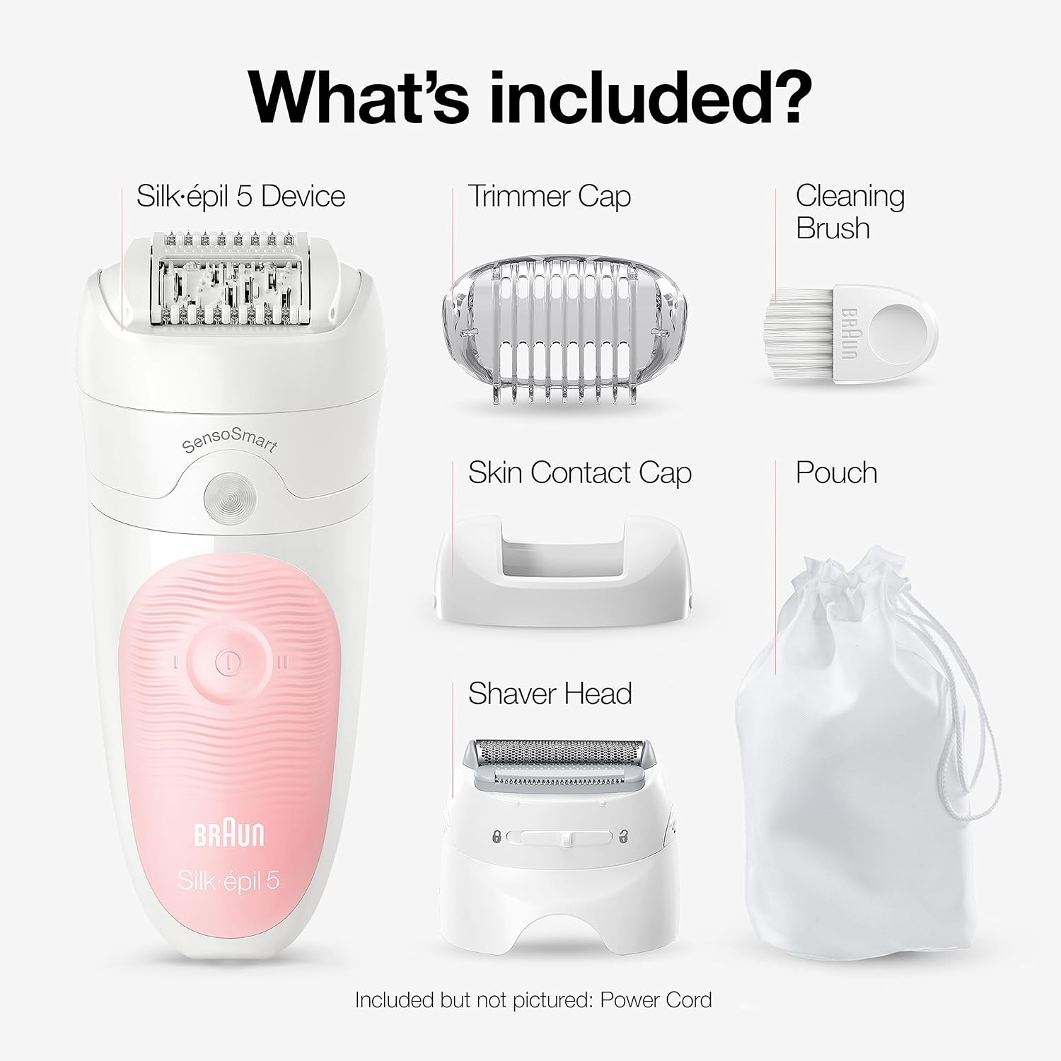 Braun Epilator Silk-épil 5 5-620, Hair Removal Device, Epilator for Women, Shaver & Trimmer, Cordless, Rechargeable, Wet & Dry, 6 Piece Set Braun Epilator Silk-épil 5 5-620, Hair Removal Device, Epilator for Women, Shaver & Trimmer, Cordless, Rechargeable, Wet & Dry, 6 Piece Set - Image 7