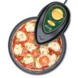 Presto 03434 Pizzaz Plus Rotating Oven - 12-Inch, Countertop Pizza Oven, Nonstick Tray, Easy to Clean, Green/Gold