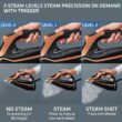 Rowenta Iron Steam Force Pro Stainless Steel Soleplate Steam Iron for Clothes, 400 Microsteam Holes, 1850 Watts Rowenta Iron Steam Force Pro Stainless Steel Soleplate Steam Iron for Clothes, 400 Microsteam Holes, 1850 Watts
