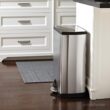 simplehuman 50 Liter, 13.0 Gallon Rectangular Kitchen Step Trash Can, Brushed Stainless Steel