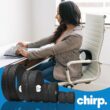 Chirp Wheel Foam Roller - Targeted Back Foam Roller for Neck & Back Pain Relief, Deep Tissue Muscle Massage