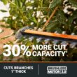 WORX Nitro 20V 22" Hedge Trimmer Cordless, Lightweight Cordless Hedge Trimmer with Dual-Action Blades 3400 SPM