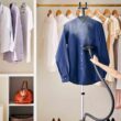 SALAV GS18-DJ Standing Garment Steamer with Roll Wheels for Easy Movement, 1500 watts, Pink