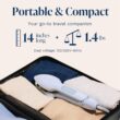 Nori Press Travel Steam Iron - Handheld Iron With Optional Steam Feature - No Ironing Board Required - Blue