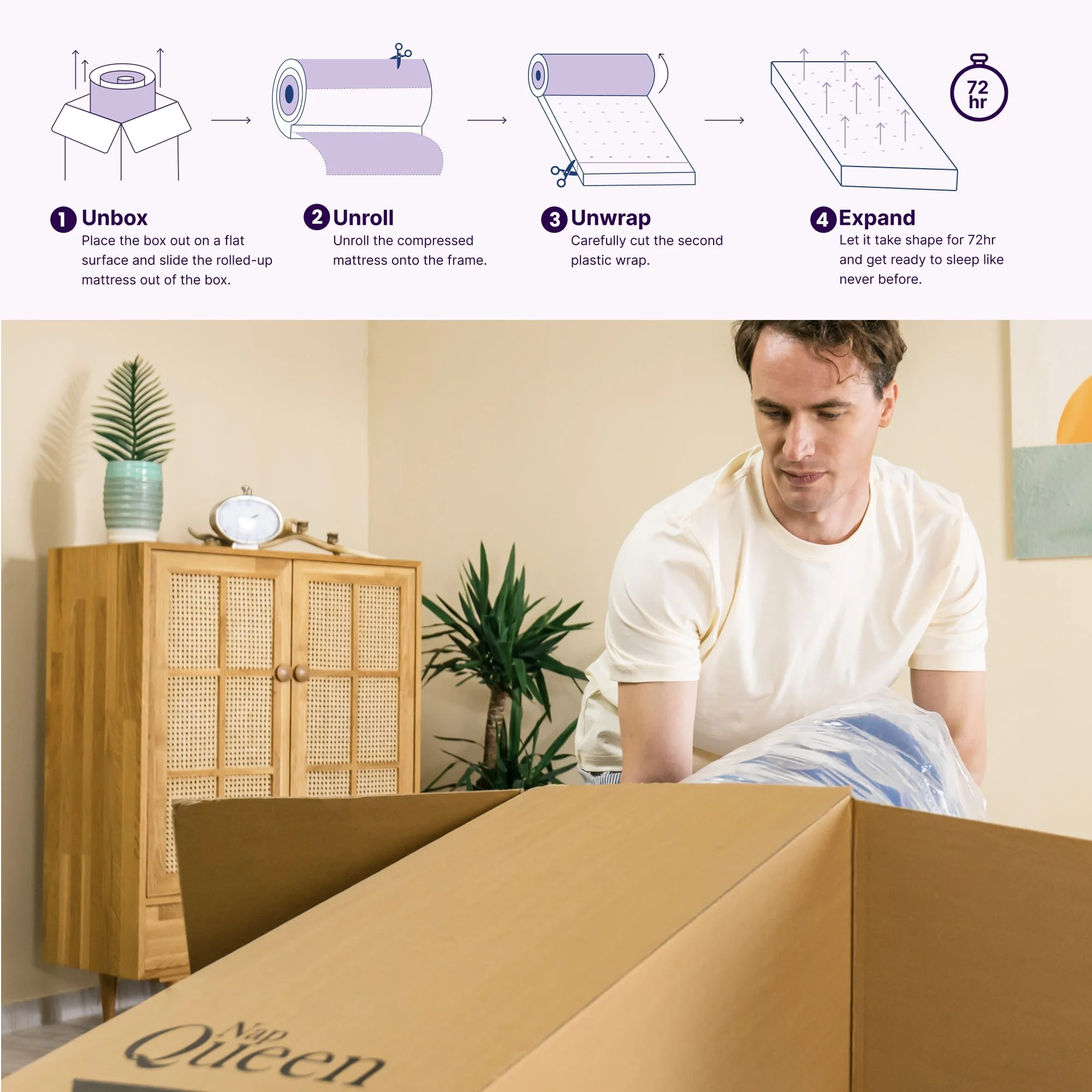 NapQueen Victoria 10" Cooling Gel Hybrid Mattress Full NapQueen Victoria 10" Cooling Gel Hybrid Mattress Full - Image 15
