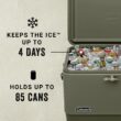 Coleman Reunion 54-Quart Steel Belted Matte Cooler, Sage