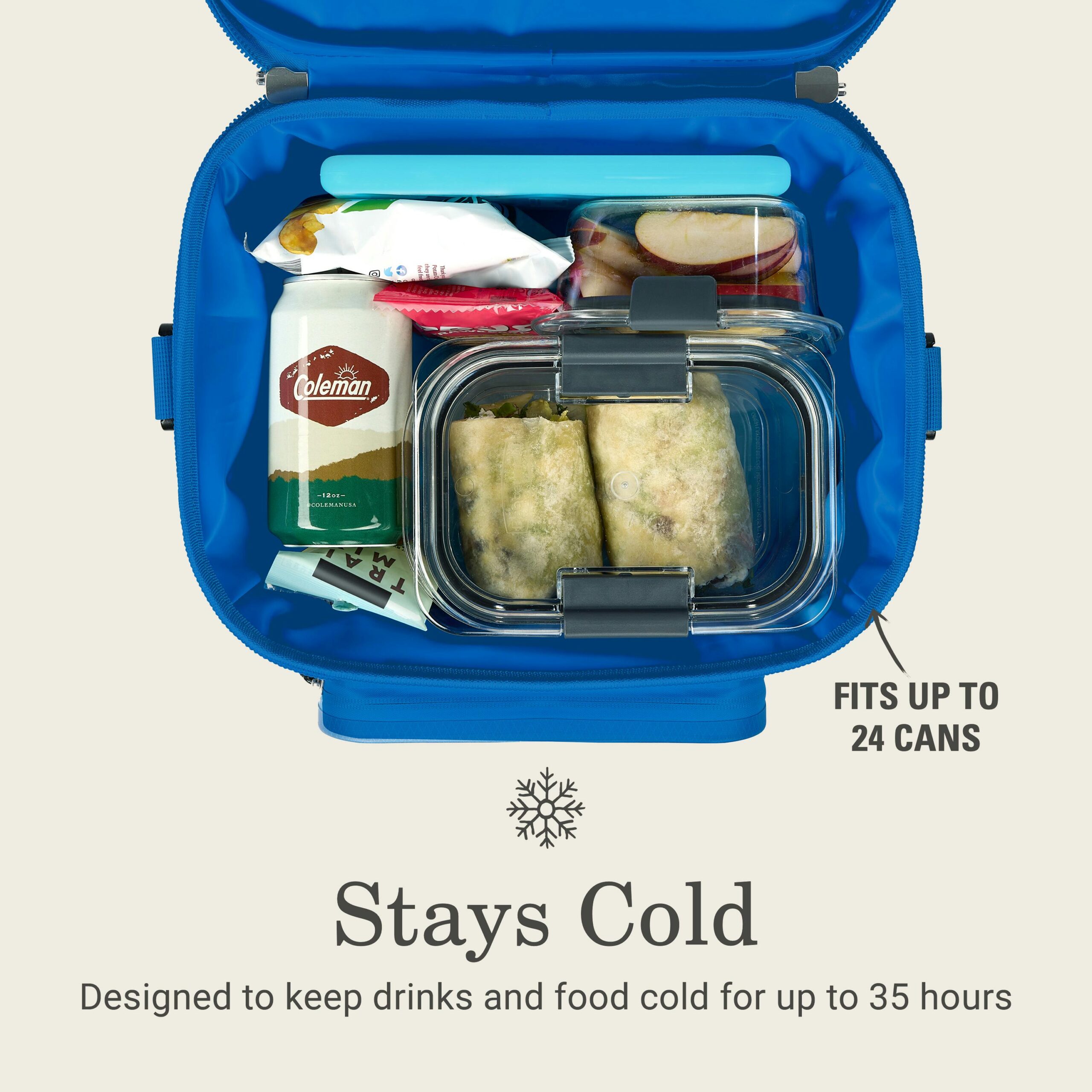 Coleman Pro 24-Can Soft Cooler, Neptune Coleman Pro 24-Can Soft Cooler, Neptune - Image 3