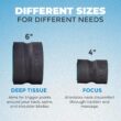Chirp Wheel Foam Roller - Targeted Back Foam Roller for Neck & Back Pain Relief, Deep Tissue Muscle Massage