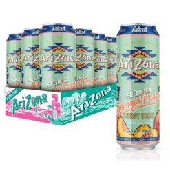 AriZona x Fallout Georgia Peach Green Tea - 234mg Natural Caffeine per Can