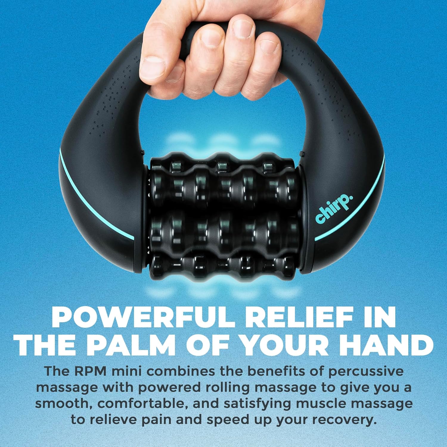 Chirp RPM Mini - Rolling Percussive Massager, Percussive Therapy, Whole Body Relief, Deep Tissue and Muscle Recovery, 3-Speed Spin Chirp RPM Mini - Rolling Percussive Massager, Percussive Therapy, Whole Body Relief, Deep Tissue and Muscle Recovery, 3-Speed Spin - Image 7
