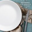 Corelle Vitrelle 18-Piece Service for 6 Dinnerware Set, Triple Layer Glass and Chip Resistant, Winter Frost White